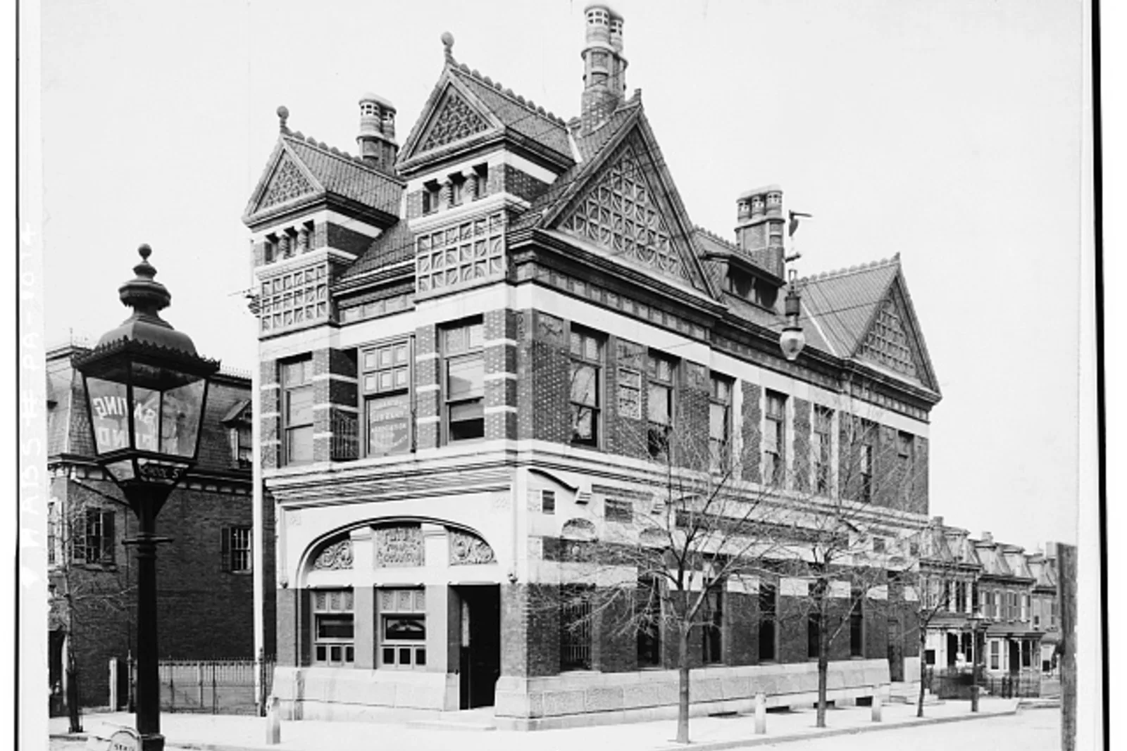 Early view of a historic Germantown mutual insurance building