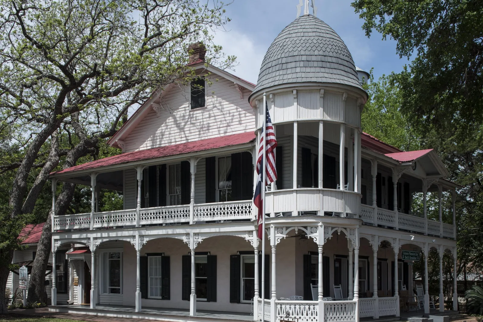 The 1872 Gruene family home in a German immigrant Texas community