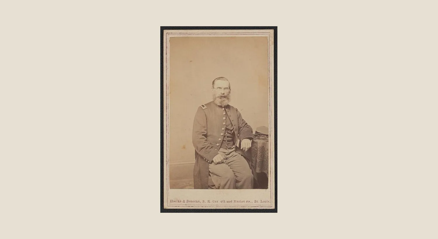Civil War portrait of Missouri military surgeon Henry Schoeneich
