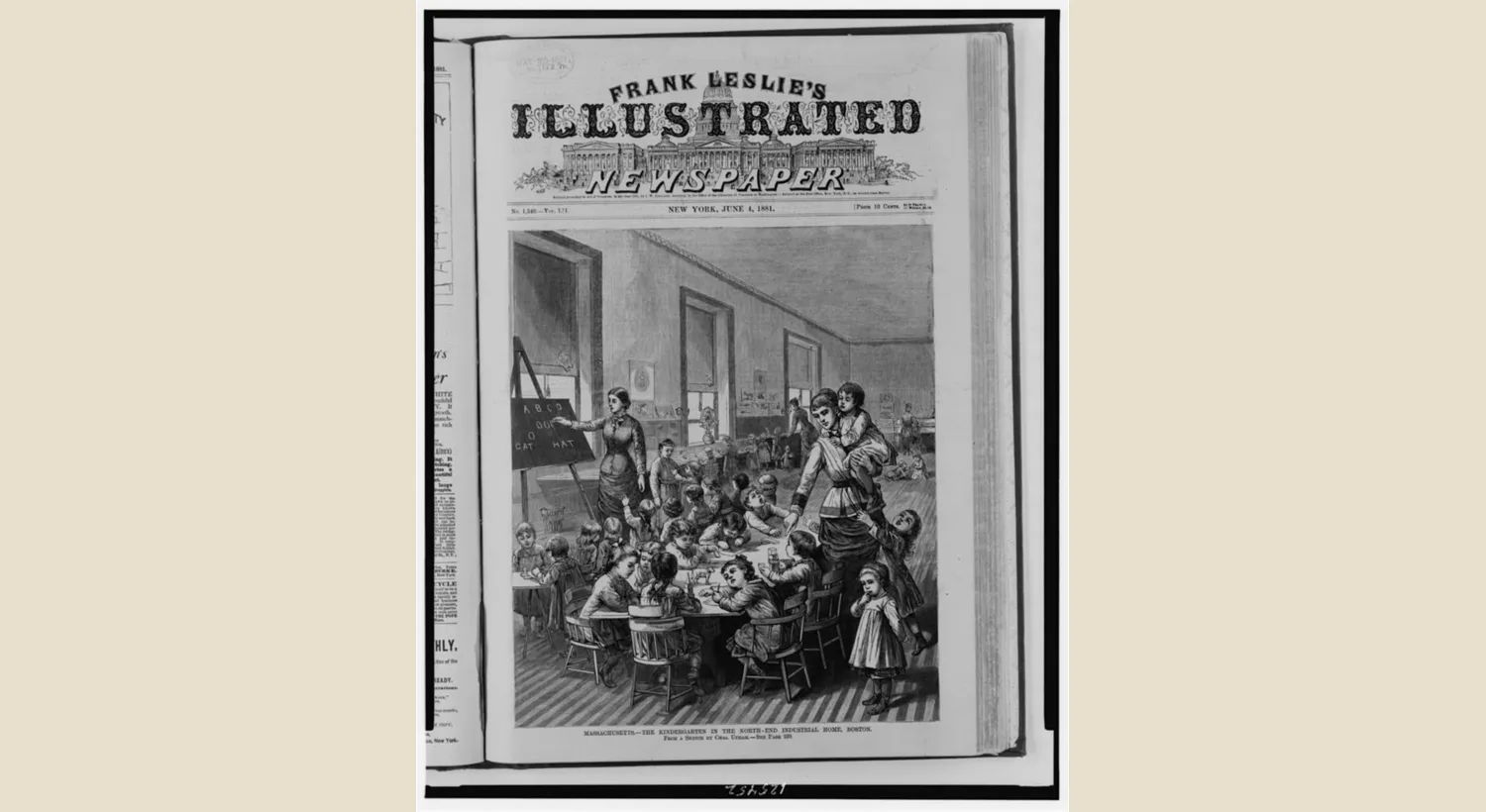 Kindergarten at the North End Industrial Home in Boston in 1881