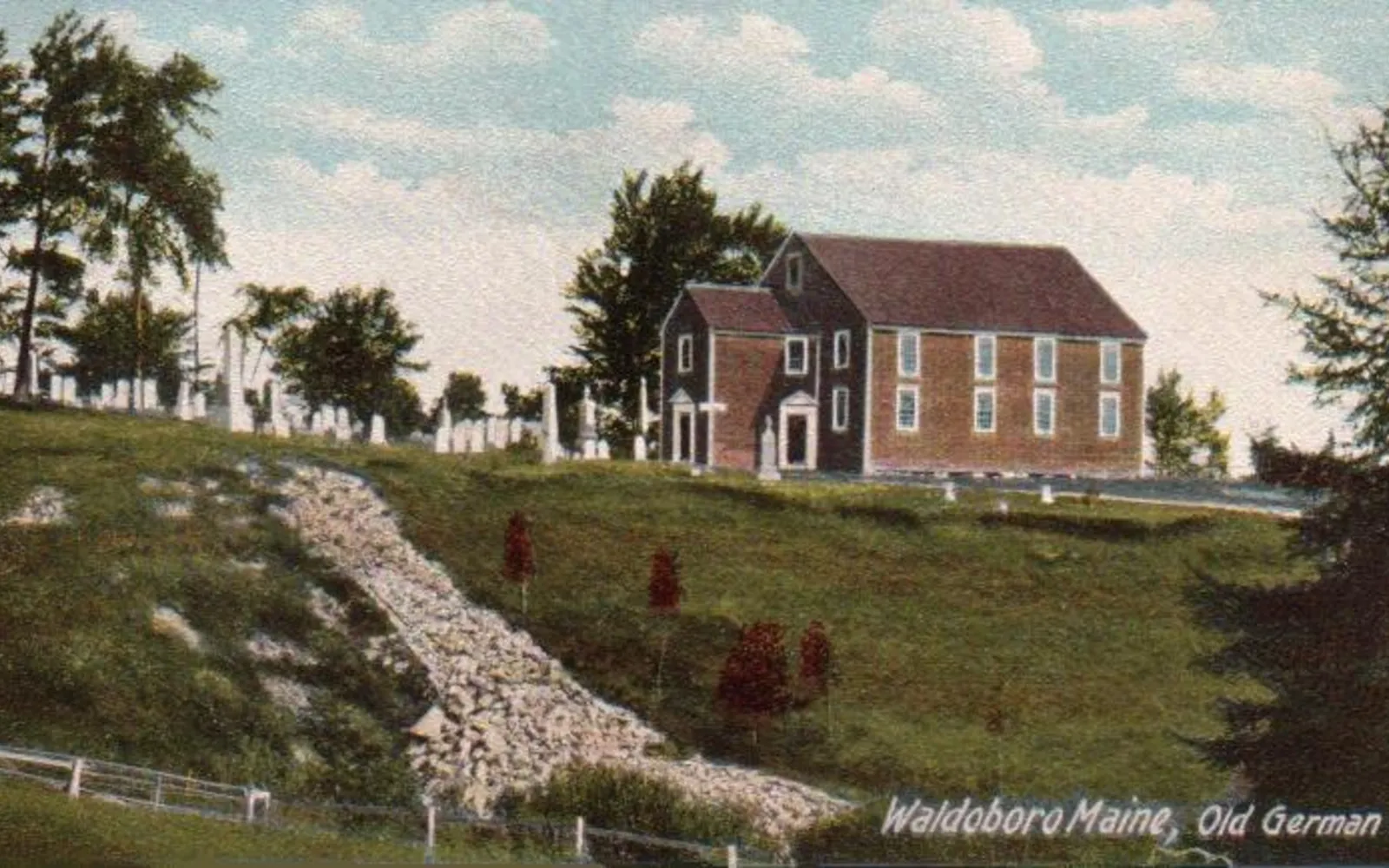Historic Old German Church in Waldoboro, Maine