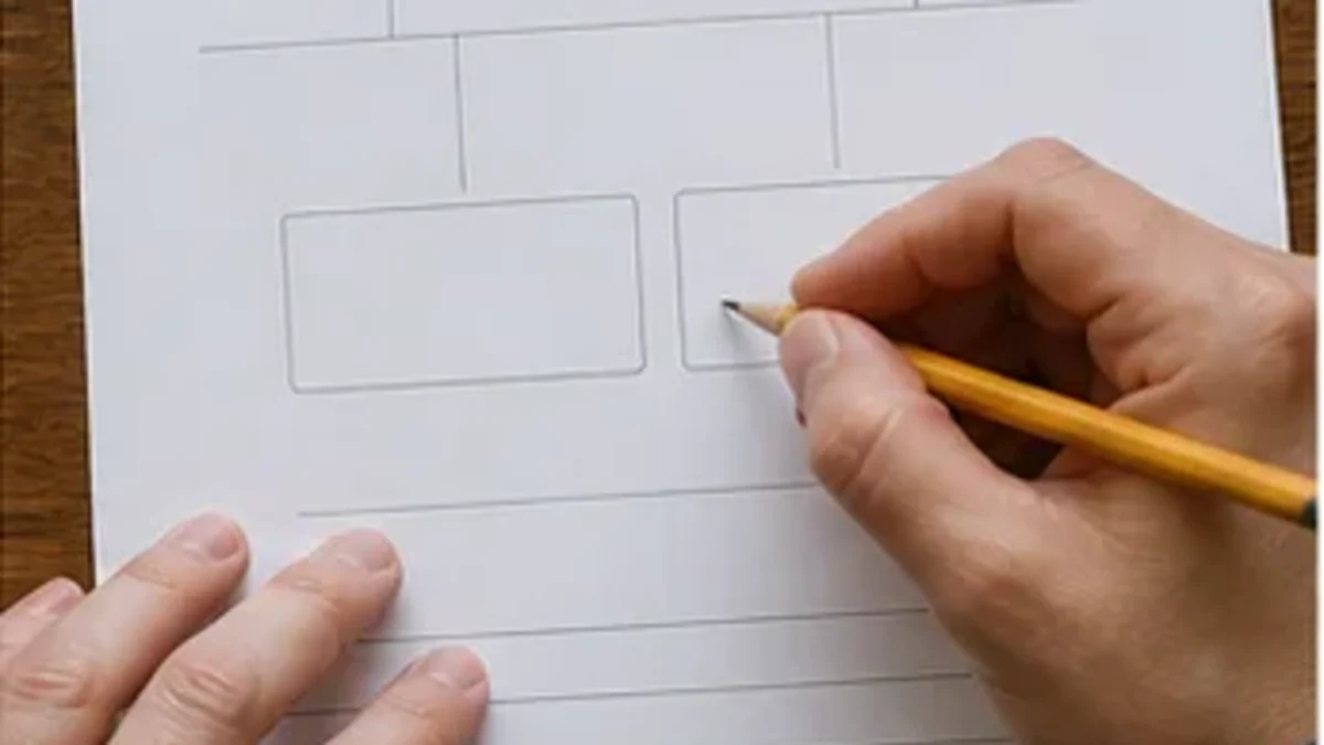 Hands completing a blank three-generation family worksheet